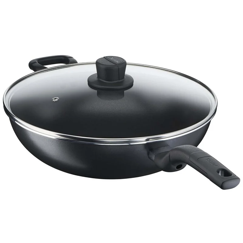 Tefal Tefal Cook Easy Non-Stick Wok Pan 36cm with Lid Pots & Pans Sets