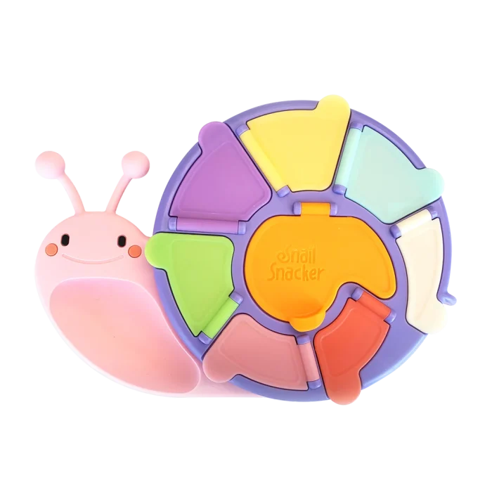 Bobaby BoBaby Snail Snacker Pink Bowls & Plates