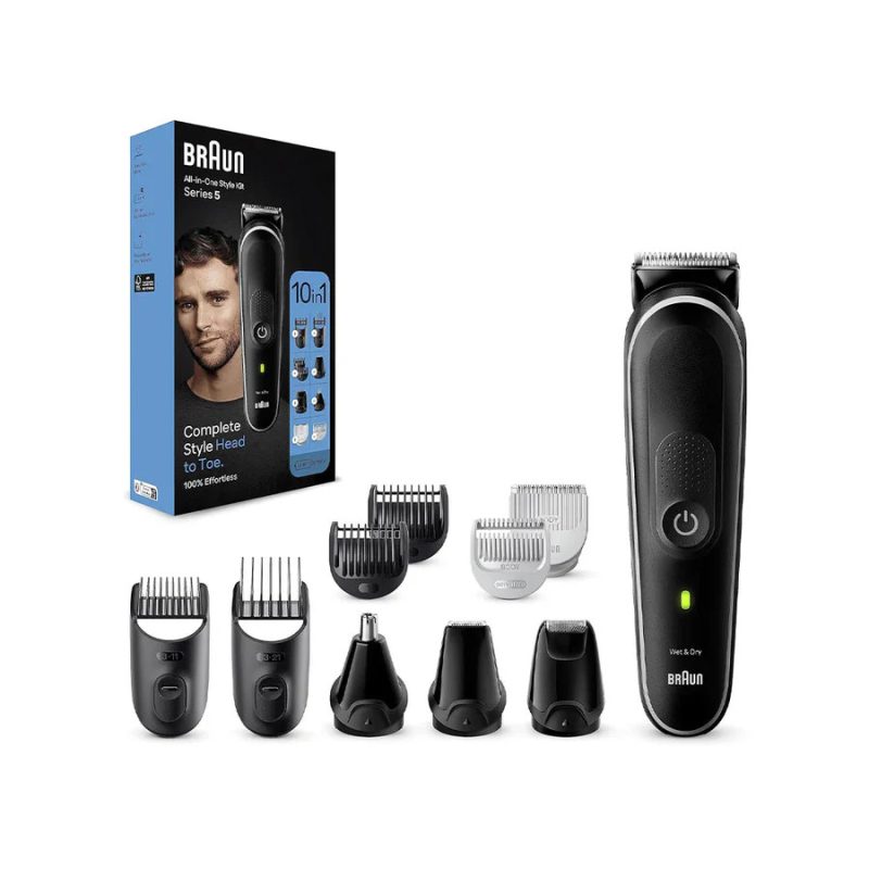 Braun  Multi Grooming Kit Black Grey – 9-in-1 Cordless Grooming Kit Trimmers & Shavers