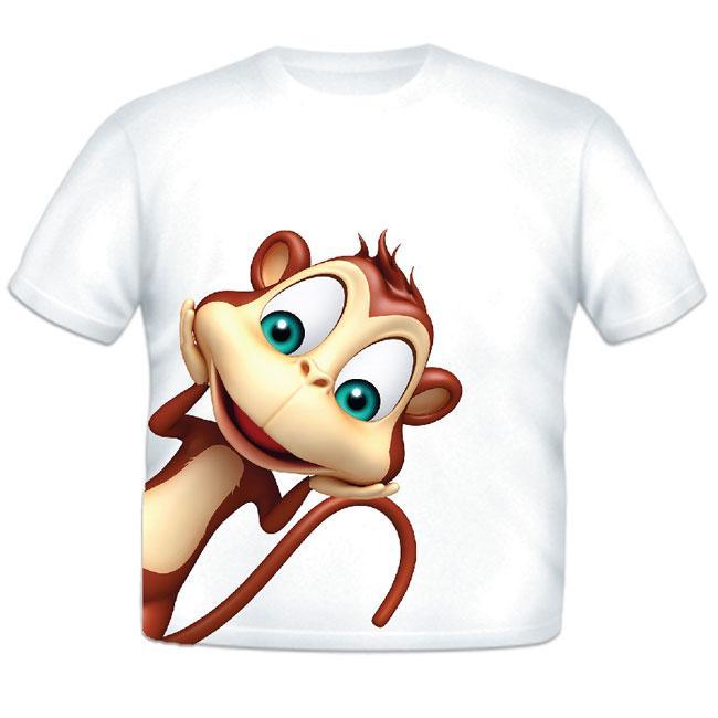 Just Add A Kid Just Add A Kid Animal T Shirt Monkey 2 Years T-shirts Rompers & Bibs