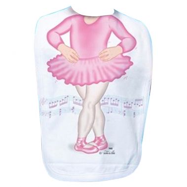 Just Add A Kid Just Add A Kid Bib Ballerina One Size 0 To 12 Months T-shirts Rompers & Bibs