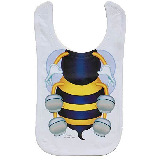 Just Add A Kid Just Add A Kid Bib Bee Body One Size 0 To 12 Months T-shirts Rompers & Bibs
