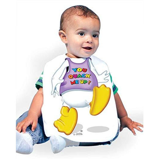 Just Add A Kid Just Add A Kid Bib Duck Body One Size 0 To 12 Months T-shirts Rompers & Bibs