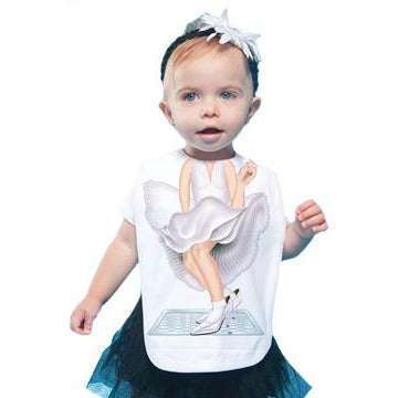 Just Add A Kid Just Add A Kid Bib Marilyn One Size 0 To 12 Months T-shirts Rompers & Bibs