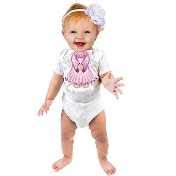 Just Add A Kid Just Add A Kid Romper One Piece Angel Pink Up To 12 Months T-shirts Rompers & Bibs