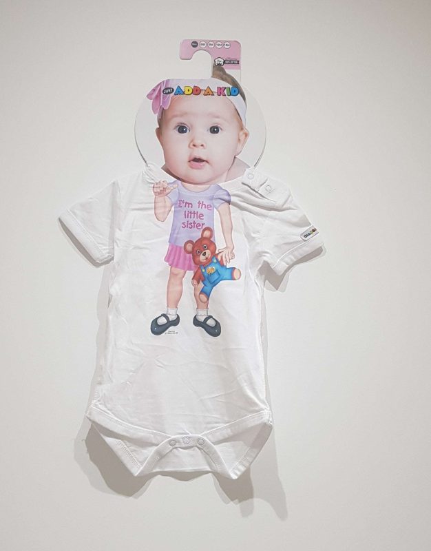 Just Add A Kid Just Add A Kid Romper One Piece Little Sister Up To 12 Months T-shirts Rompers & Bibs