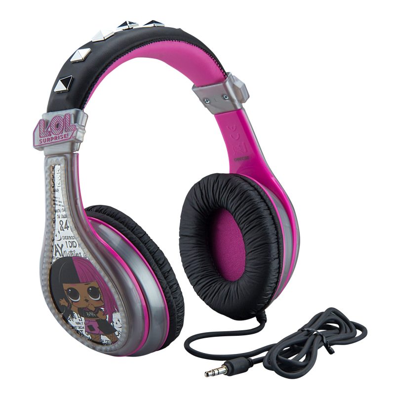 KIDDesigns Kiddesign Youth Headphones Lol Surprise Pink Black Wireless Earphones and headphone