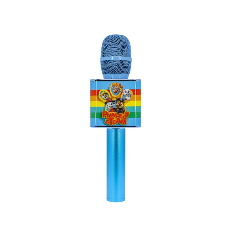 OTL Otl Paw Patrol Perfect Team Karaoke Microphone With Bluetooth Speaker Blue Wireless Earphones and headphone
