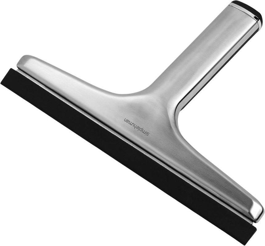 simplehuman SimpleHuman Foldaway Squeegee Die-Cast Zinano-Clear Anodised Aluminium Bathroom Cleaning Tools