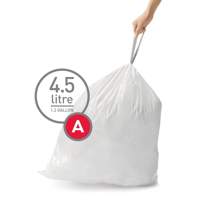 simplehuman SimpleHuman Liner Code A 4.5L Pack Of 30 Custom Fit Trash Liners