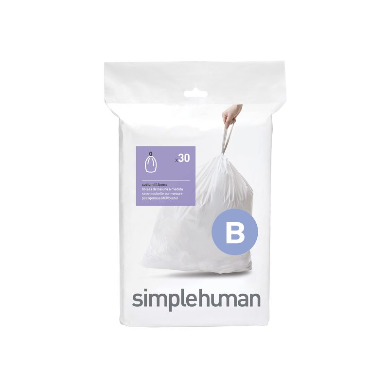 simplehuman SimpleHuman Liner Code B 6L Pack Of 30 Custom Fit Trash Liners