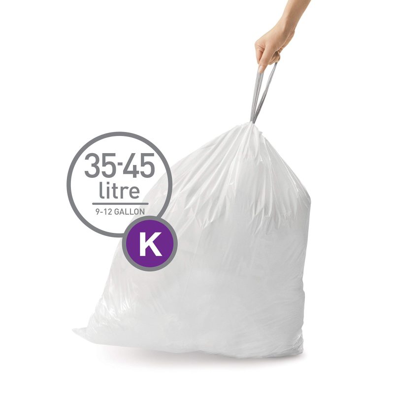 simplehuman SimpleHuman Liner Code K 38L Pack Of 20 Custom Fit Trash Liners
