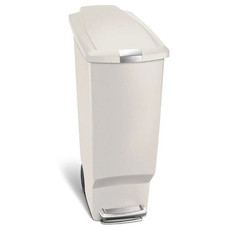simplehuman SimpleHuman Slim Pedal Bin Stone 40L Trash Cans
