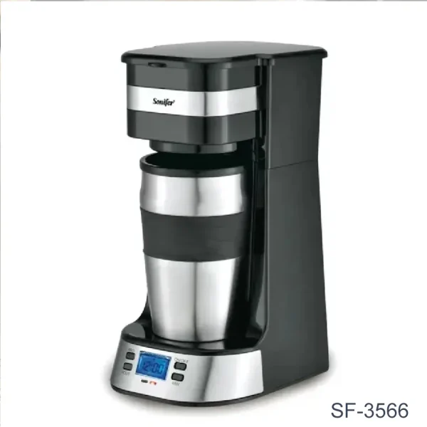 Sonifer Sonifer SF 3566 Single Cup Electric Dripper Coffee Maker 650 750W LCD Smart Coffee Brewer Coffee Machines
