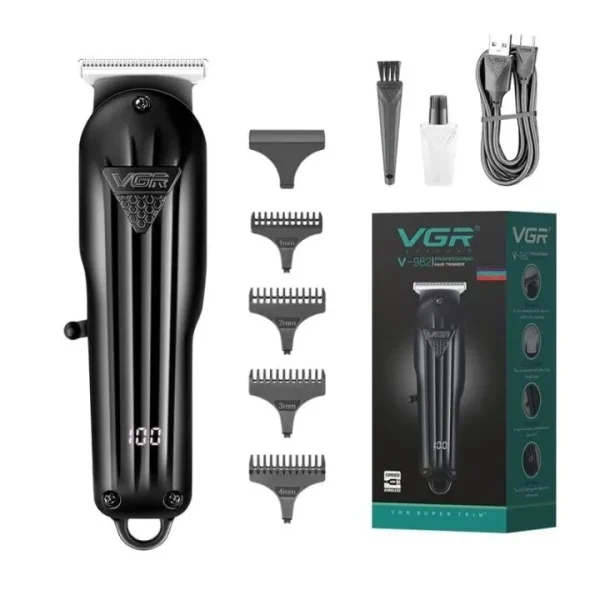 VGR VGR V 982 Digital Display Hair Clippers Cordless Wireless Grooming Set Trimmers & Shavers