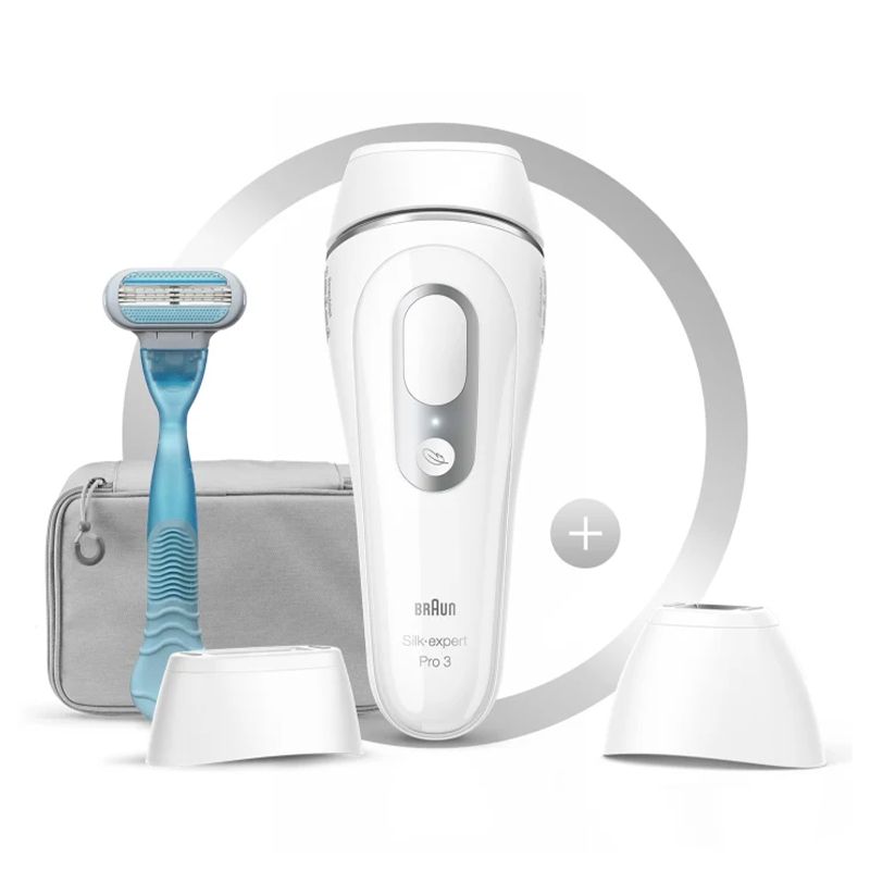 Braun IPL White And Silver – Effective IPL Hair Removal with Sensitive Skin Mode Hair Removers