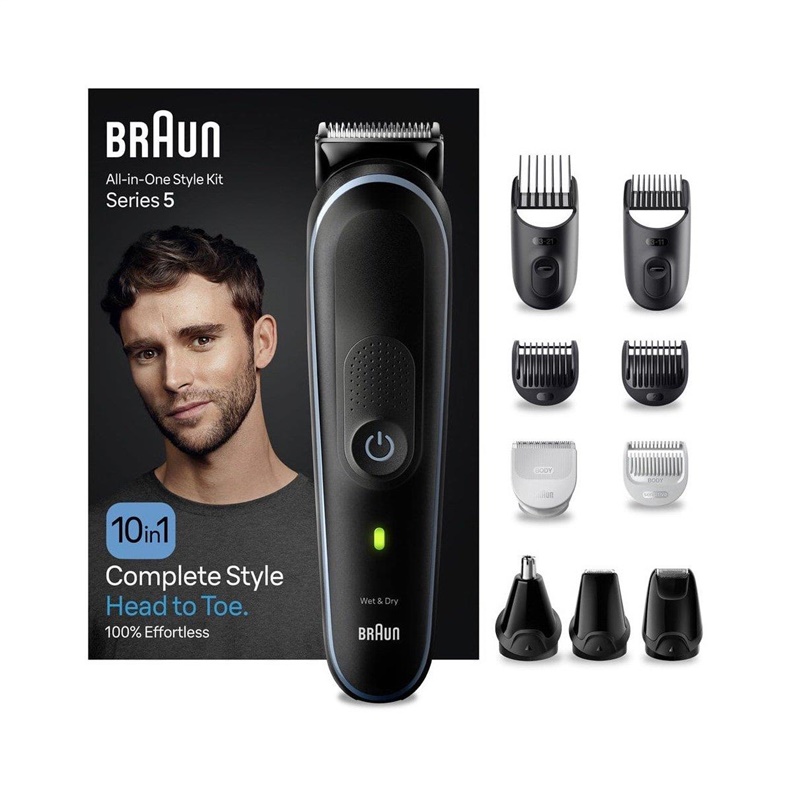 Braun  Multi Grooming Kit Black Navy Blue – 9-in-1 Cordless Grooming Set Trimmers & Shavers