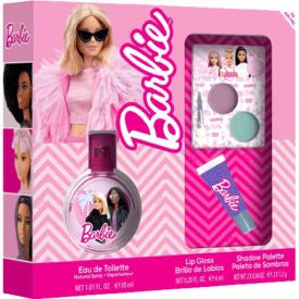 DISNEY Disney Barbie Gift Set -Eau de Toilette 30ml  Lip Gloss  Eyeshadow Kids Perfume