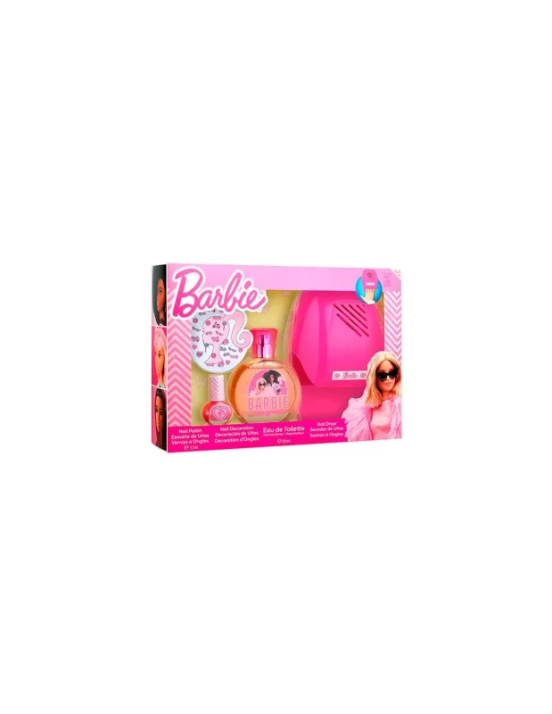 DISNEY Disney Barbie Gift Set -Eau de Toilette 50ml  Nail Dryer  Vanity Organizer Kids Perfume
