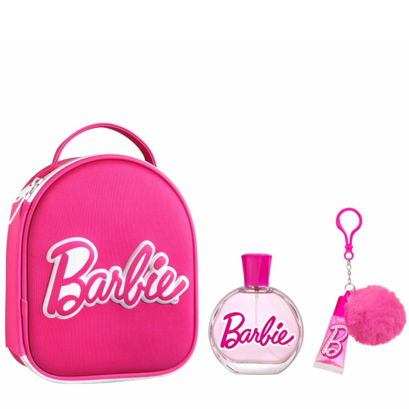 DISNEY Disney Barbie Zip Bag Gift Set -Eau de Toilette 100ml  Lip Gloss Kids Perfume