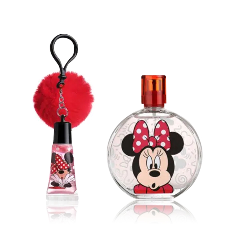 DISNEY Disney Minnie Mouse Zip Bag Gift Set -Eau de Toilette 100ml  Lip Gloss Kids Perfume