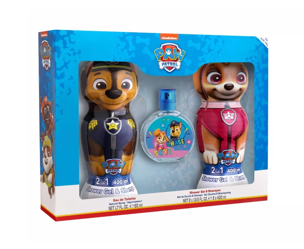 DISNEY Disney Paw Patrol Gift Set -Eau de Toilette 50ml  2 Shower Gels 400ml each Kids Perfume