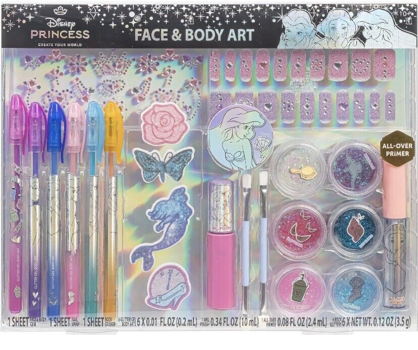 DISNEY Disney Popular Metallic Box Gift Set -Eau de Toilette 50ml  Body Glitter Kids Perfume