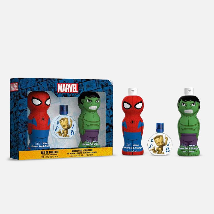 DISNEY Disney Spiderman And Hulk Gift Set -Eau de Toilette 50ml  2 Shower Gels 400ml Kids Perfume