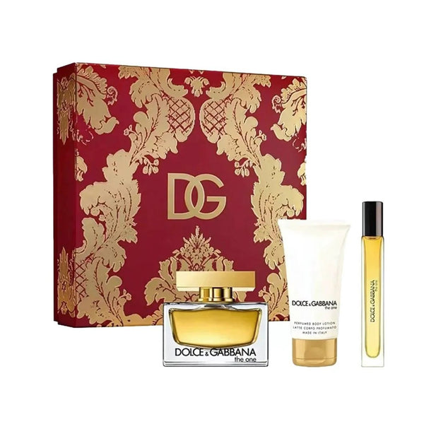 Dolce & Gabbana Dolce And Gabbana The One Eau de Parfum Gift Set -75ml EDP  10ml  50ml Body Lotion Women