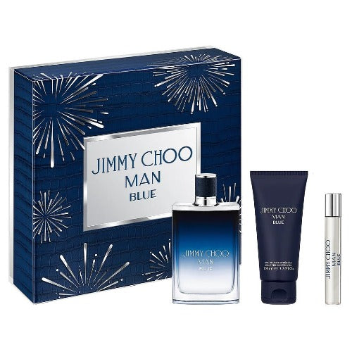 Jimmy Choo Jimmy Choo Blue Gift Set EDT 100ml  7.5ml  Shower Gel 100ml Men