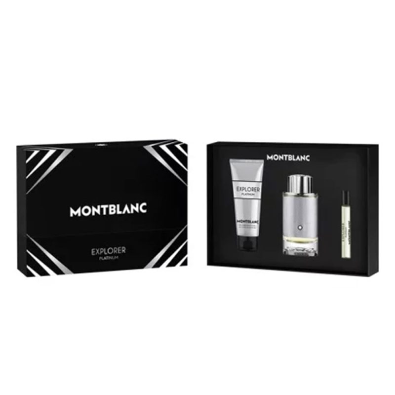 Mont Blanc Mont Blanc Explorer Platinum Gift Set -EDP 100ml  Mini 7.5ml  Shower Gel 100ml Men