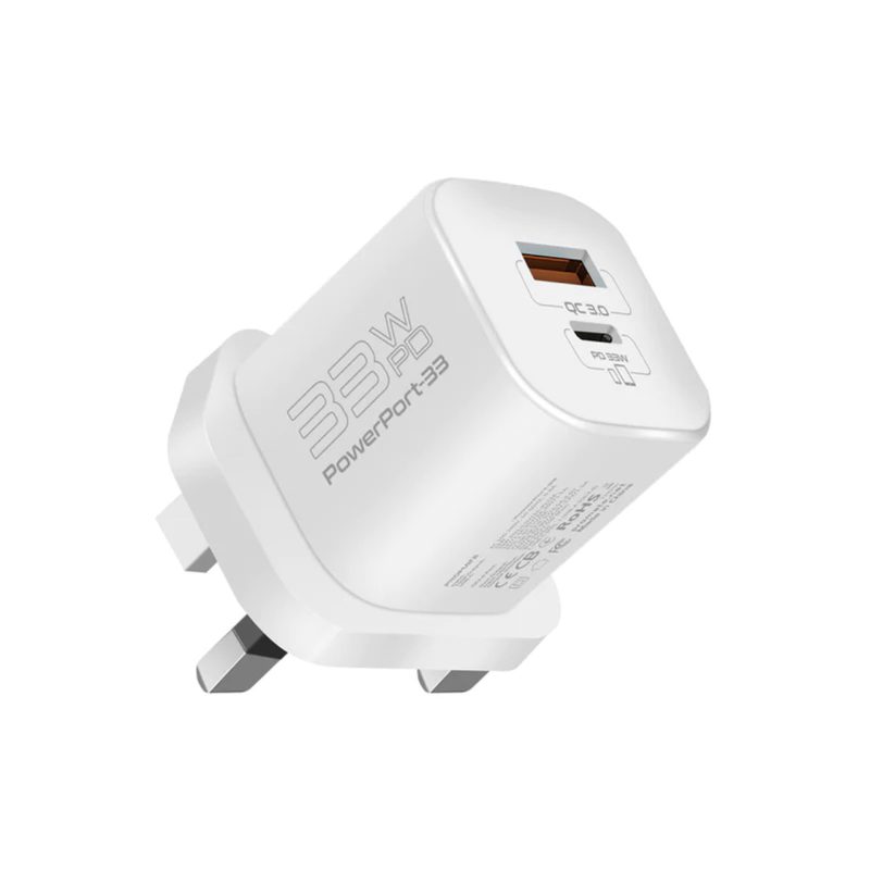 Promate Promate  33W Power Delivery Ganfast Charging Adapter USB Hubs & Adapters