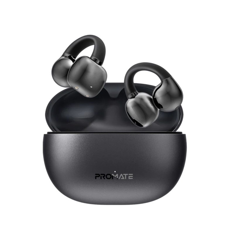 Promate Promate Audiofit Open Ear Clip On Tws Earbuds W  Intellitouch Wireless Earphones and headphone