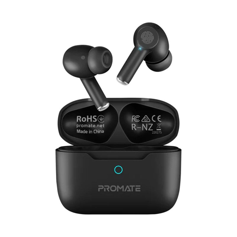 Promate Promate  High-D Anc Tws Earphones With Intellitouch - Black Wireless Earphones and headphone