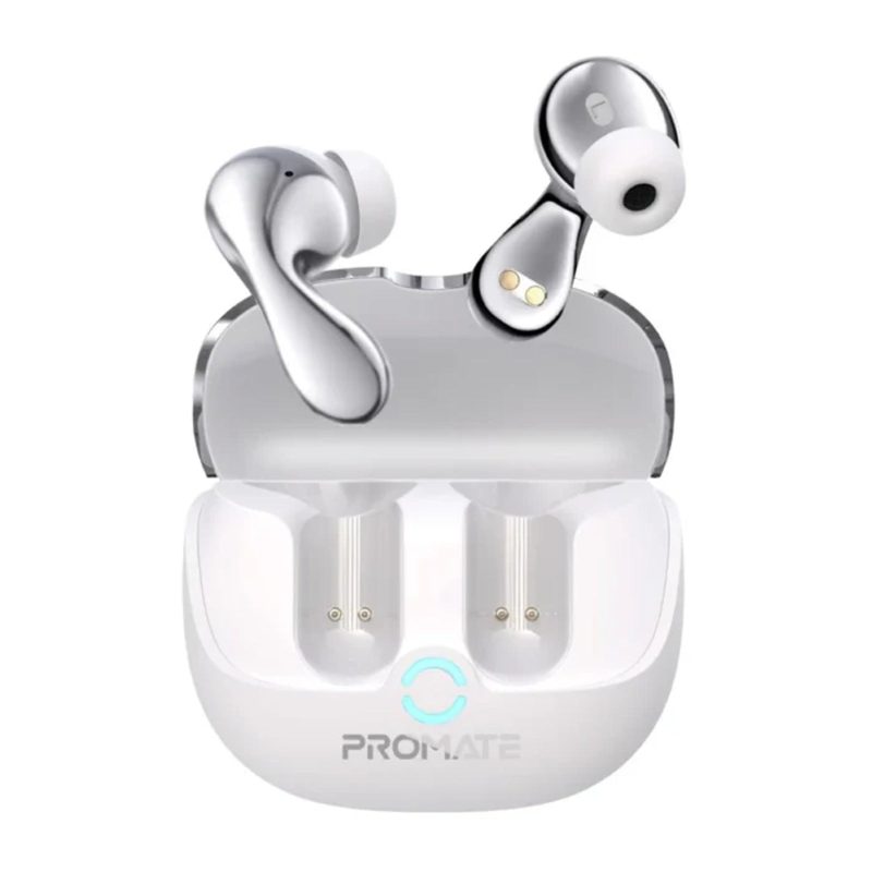 Promate Promate High-Definition Hybrid Anc Tws Earbuds With Intellitouch Wireless Earphones and headphone