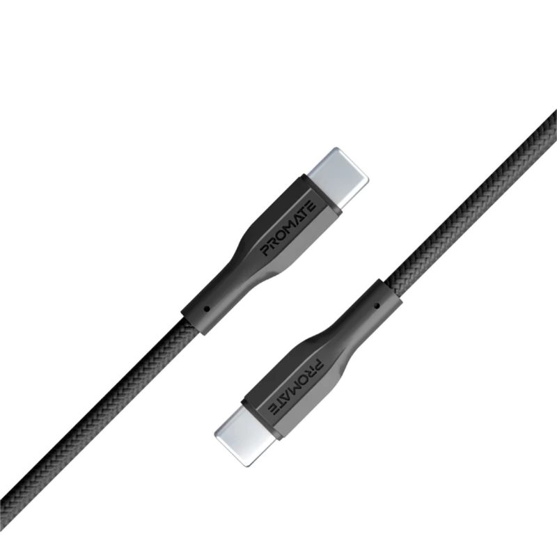 Promate Promate  High Tensile Strength Data AndCharge Usb-C Cable Black USB Hubs & Adapters