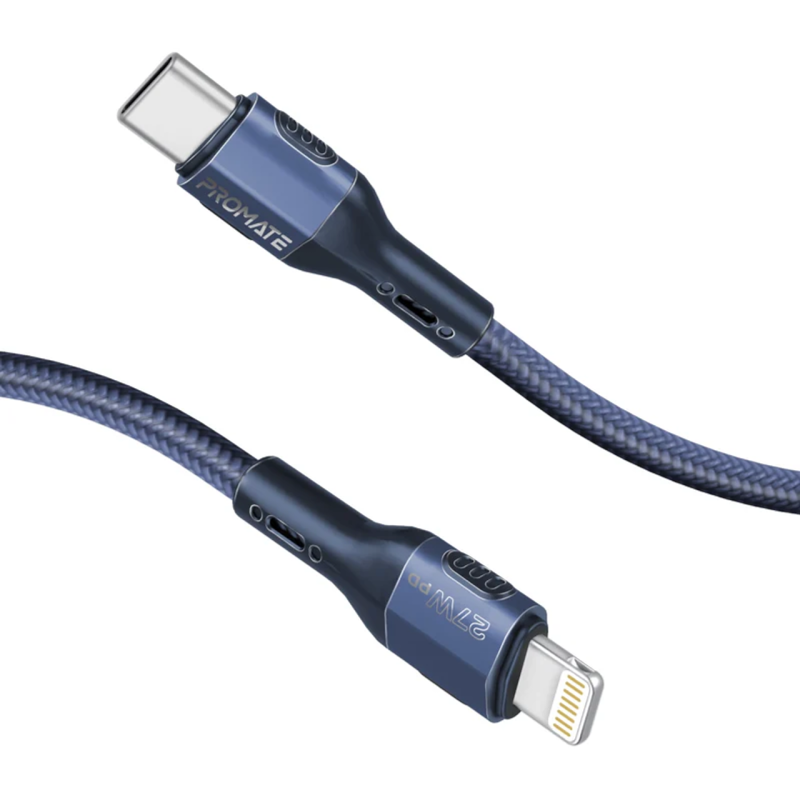 Promate Promate Tough-Built 27W Power Delivery Usb-C To Lightning Cable USB Hubs & Adapters