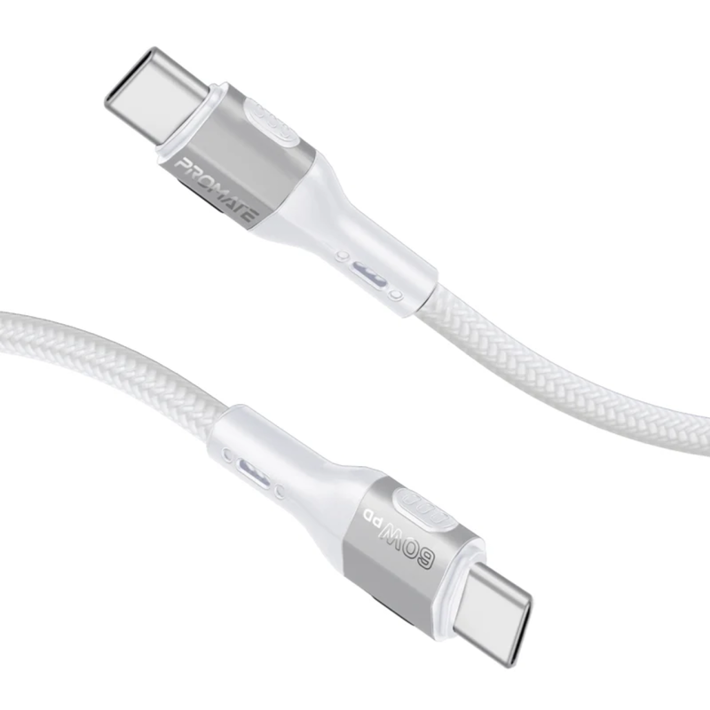 Promate Promate Tough-Built 60W Power Delivery Usb-C Cable USB Hubs & Adapters