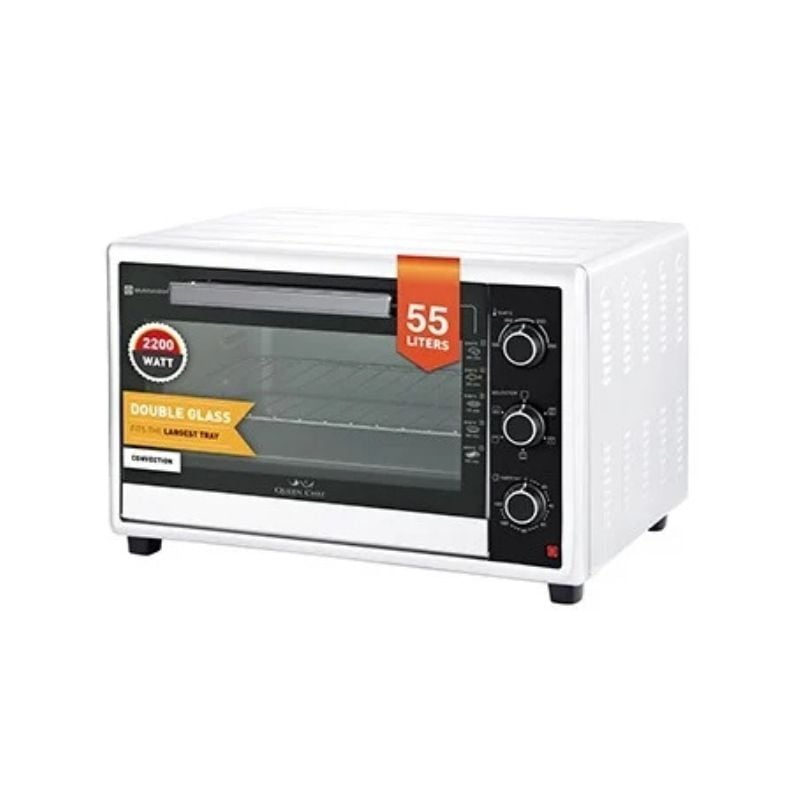 Queen Chef Queen Chef Electric Oven QCEO55S 55L | Convection Oven with Double Glass Door Electric Ovens