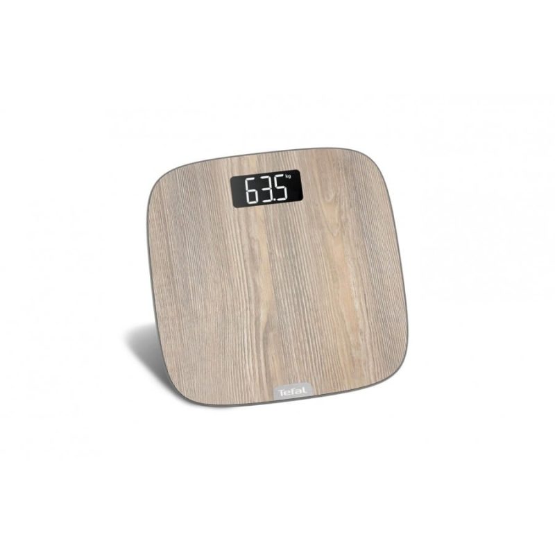 Tefal Tefal Bathroom Scale PP1600V0 Wood Effect Automatic Start Personal Scales