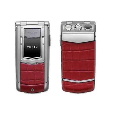 Vertu Constellation F Burgundy & Silver Alligator – Ultra-Luxury Phone Vertu
